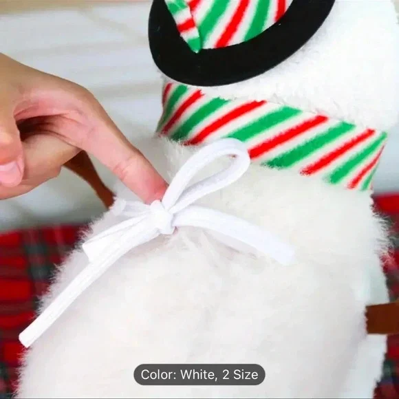 Snowman dog costume - Picture 5 of 6